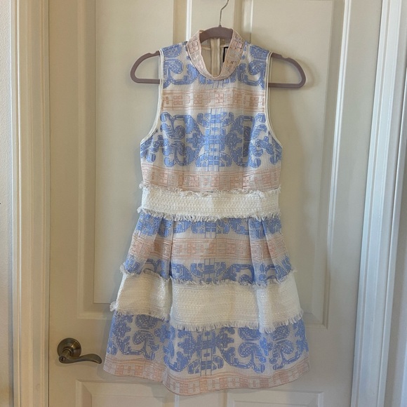 Alexis Dresses & Skirts - Alexis Frayed Distressed Beach Dress Pink Blue & White Striped Size Medium